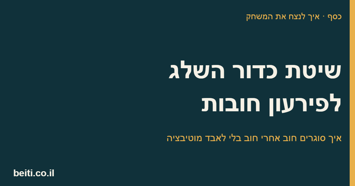 שיטת כדור השלג לפירעון חובות